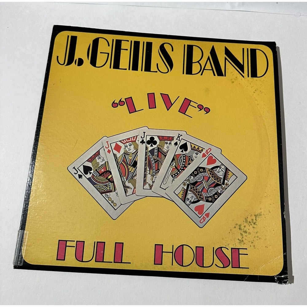J. Geils Band "Live" Full House 1972‎ Vinyl LP Vintage  Vinyl 12" 33 SD7241